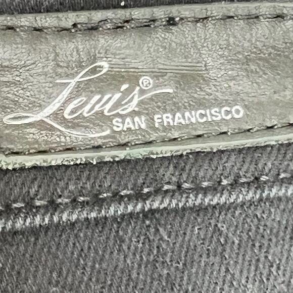 Levis Womens Jeans Size 31 Black Bold Curve Classic Boot Cut - Picture 5 of 6